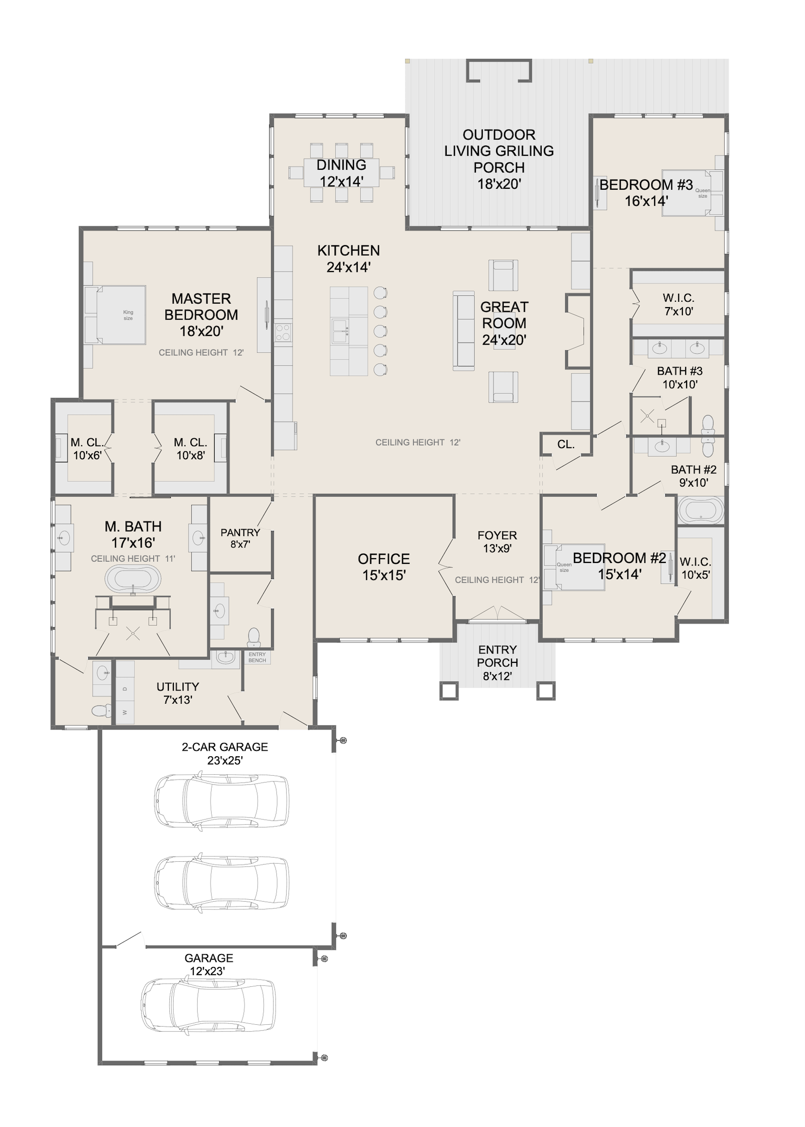 White House. Floor Plans for Family Houses, New House Plans